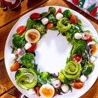 クリスマスリースサラダの作り方