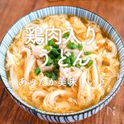 「鶏肉入りうどん」20選｜あったか美味しい♪