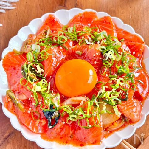 混ぜるだけでこんなに旨い!刺身のキムチごまポンあえ