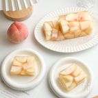 材料4つ 桃のゼリーテリーヌ