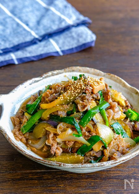 なすたっぷり！野菜たっぷり！プルコギ