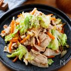 『キャベツと豚しゃぶのにんにく醤油和え』茹でて和えるだけ☆