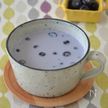ブルーベリーホットミルク