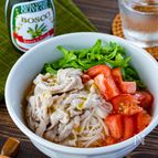 白だし＋オリーブ油で♩さっぱり豚しゃぶそうめん
