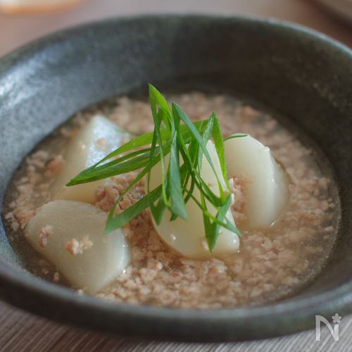 ホクホク！かぶの塩そぼろ煮