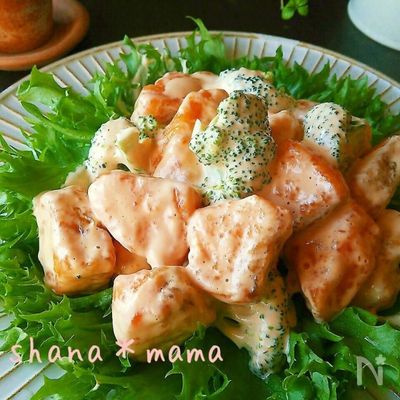 濃厚♪旬の味♪秋鮭とブロッコリーの鮭マヨ♪