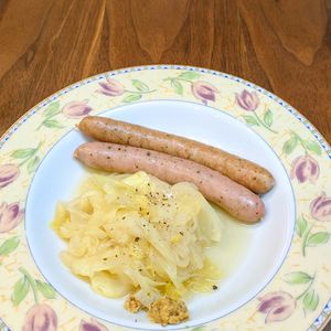 るるる♪の作ってみた!投稿(とろ旨！たっぷりキャベツのコンソメ煮★粒マスタード添え)
