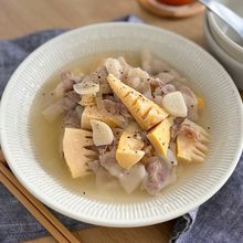 『豚バラと春野菜のさっと煮』