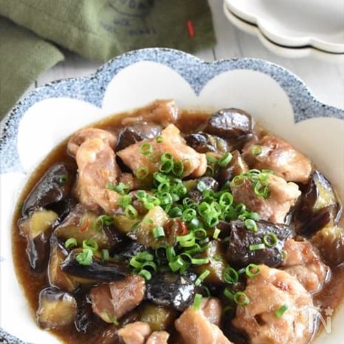 【鶏もも肉とナスの南蛮風】揚げずに簡単！