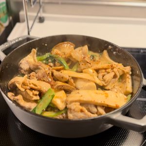 funinmans_mesiの作ってみた!投稿(【調理10分♡︎小松菜と豚肉のオイマヨ炒め】ご飯がすすむ！)