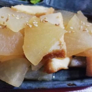ぽぽペの作ってみた!投稿(味しみ♡とろとろ♡『大根と厚揚げの照り煮』)