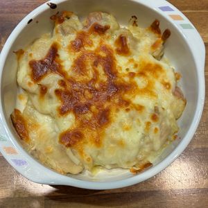 くだもの大好き🧡の作ってみた!投稿(チキンとポテトのクリーミーグラタン)