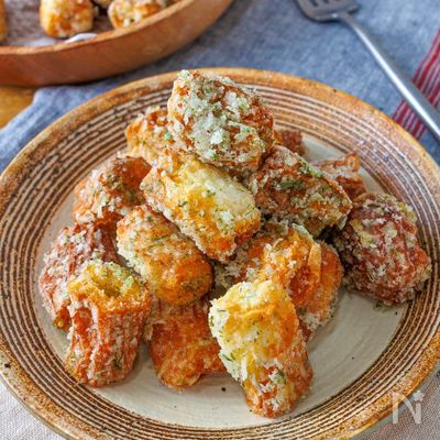 【一度食べたらハマる♡】やみつき副菜☆ちくわののり塩から揚げ