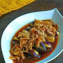 レンジでなすと豚バラのさっぱりコク旨煮・調味料同量で簡単！