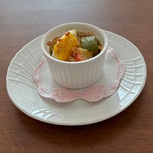 うららの作ってみた!投稿(アボカドと卵のチーズ焼き～にんにくわさびマヨで♪)