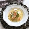 海老とモッツァレラの本鶏だしパスタ