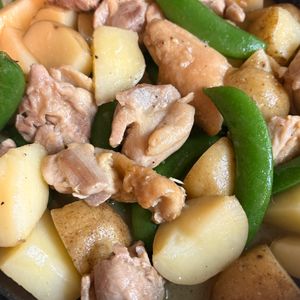 にゃんまめの作ってみた!投稿(鶏肉とじゃがいもの塩バター蒸し【#簡単#作り置き#お弁当】)