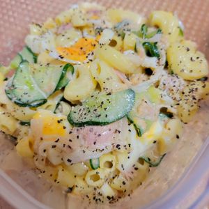 ヴェルの作ってみた!投稿(玉子とツナマヨのとろとろこってりマカロニサラダ😘🥗)