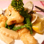 【343Kcal】♪白身魚のフリッター 春色あんかけ♪