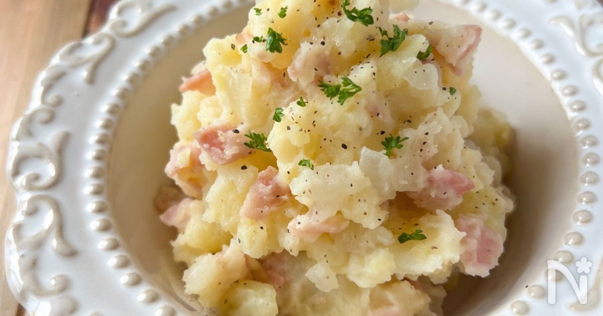 激うま！あの人気パイをサラダに♡︎ベーコンポテトパイ風サラダ