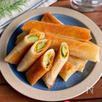 新時代の食べ方？！「きゅうりのペッパーチーズ春巻き」