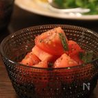 3分で出来る！トマトのバジルマリネ