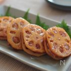お弁当にもぴったり♡れんこんのはさみ焼き