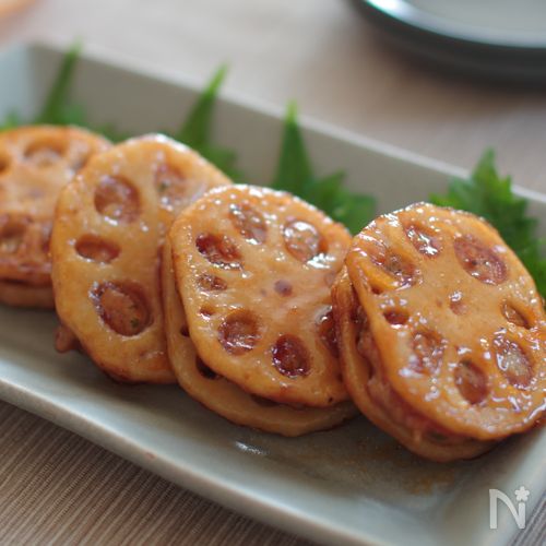 お弁当にもぴったり♡れんこんのはさみ焼き