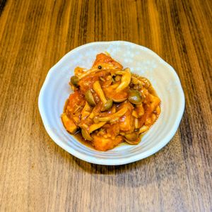 るるる♪の作ってみた!投稿(ごはん泥棒♡厚揚げとエリンギのチリソース)