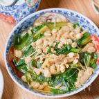 【小松菜とえのきだけの煮びたし】天つゆ風味♪