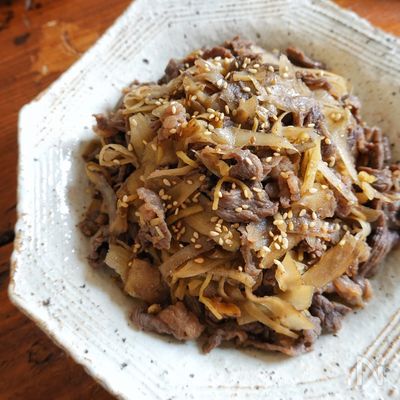 白ワインで美味しい牛肉とごぼうのしぐれ煮