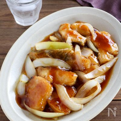 中華風『たらの甘酢あんかけ』(ケチャップなし)