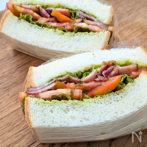 パンやさん以上⁉︎BBLT!バジルベーコンレタストマトサンド