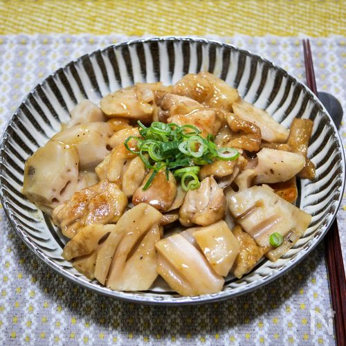 ほんのりバター風味「鶏肉と蓮根の旨炒め」