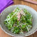【もやしと水菜のナムル風サラダ】