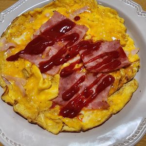 ナムディの作ってみた!投稿(カリカリベーコンのふんわりオムレツ)