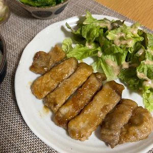 まるの作ってみた!投稿(【豚ロース厚切りの甘酢トンテキ】10分でご馳走1品)