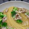 【フライパンひとつで作れる】豚肉とブロッコリーの和風パスタの工程4