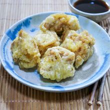 鶏天と野菜天と天ぷらだし