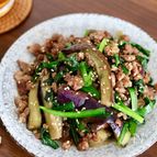 【簡単！】なすとひき肉のスタミナ炒め