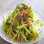 【切るだけ】きゅうりと薬味のシャキシャキサラダ