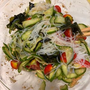 イトマルの作ってみた!投稿(レンジでOK《夏野菜で♡旨だれ春雨サラダ》)