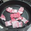 豚肉とカニカマの素麺チャンプルの工程2