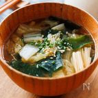 『とろとろ白菜とわかめの中華スープ』ほっこり温まる♪