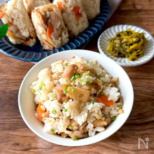 鶏レンコンご飯
