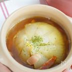 【時短♪まるごと玉ねぎのスープ】