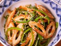 料理の技で作る😋ちくわとピーマンのきんぴら✨