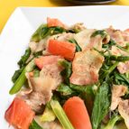 豚とセロリとトマトのエスニック炒め