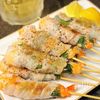 【エビしそ豚バラ巻き串焼き】お酒がすすむ最強串!