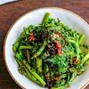 春菊のおかか塩昆布漬けの工程3